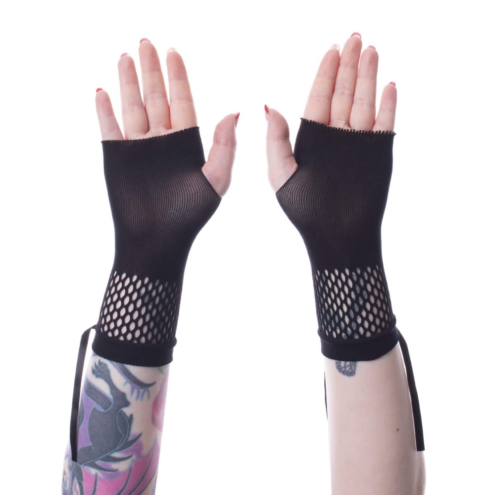 Poizen Industries - Rue Mesh Handschoenen - Zwart